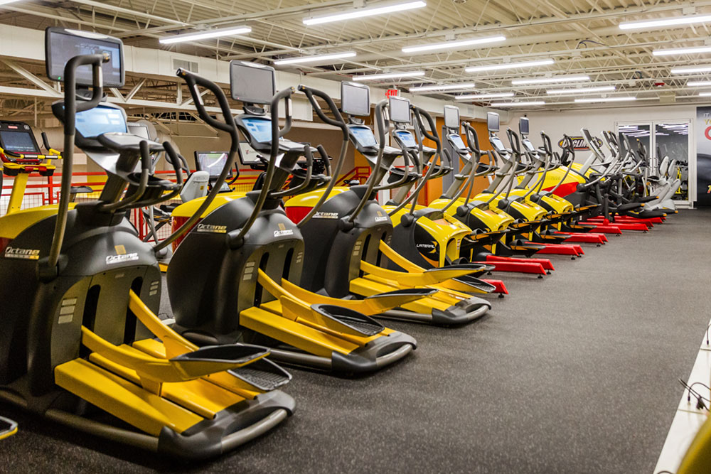 Inside a Retro Fitness facility